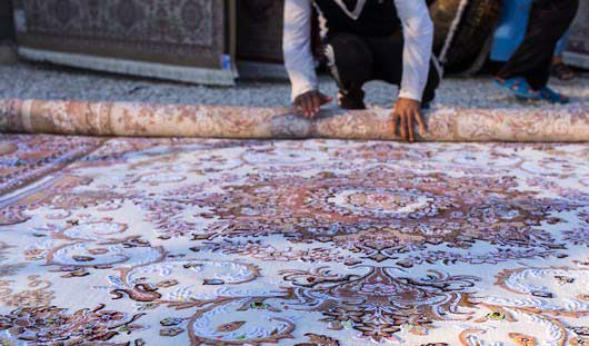 روش اصولی لول کردن قالی در قالیشویی آزادگان قم